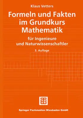 Vetters |  Formeln und Fakten im Grundkurs Mathematik | eBook | Sack Fachmedien
