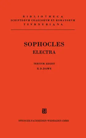 Dawe |  Sophoclis Electra | eBook | Sack Fachmedien