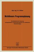 Böhm |  Nichtlineare Programmplanung | Buch |  Sack Fachmedien