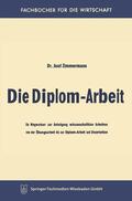 Zimmermann |  Zimmermann, J: Diplom-Arbeit | Buch |  Sack Fachmedien