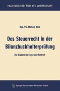 Blum |  Blum, M: Steuerrecht in der Bilanzbuchhalterprüfung | Buch |  Sack Fachmedien