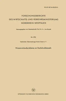 Brandt |  Wasserumlaufprobleme an Hochdruckkesseln | Buch |  Sack Fachmedien
