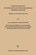 Brandt |  Auswirkung des Schlichtens von Leinengarnketten auf den Vera | Buch |  Sack Fachmedien