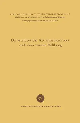 Leitherer |  Der westdeutsche Konsumgüterexport nach dem zweiten Weltkrieg | Buch |  Sack Fachmedien