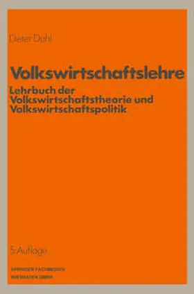 Dahl |  Volkswirtschaftslehre | eBook | Sack Fachmedien