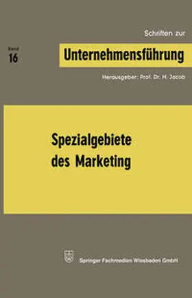 Jacob |  Spezialgebiete des Marketing | eBook | Sack Fachmedien