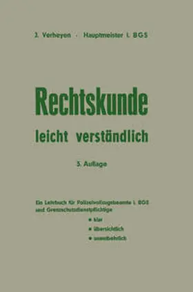 Verheyen | Rechtskunde - leicht verständlich | E-Book | www.sack.de