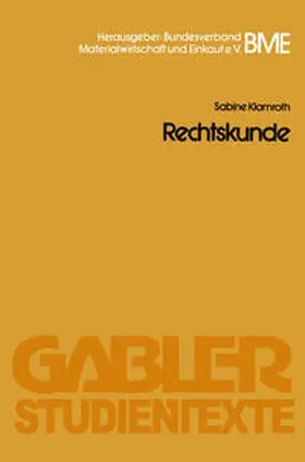 Klamroth |  Rechtskunde | eBook | Sack Fachmedien