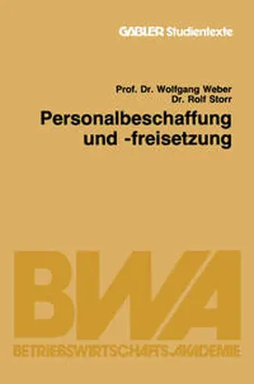 Weber / Storr | Personalbeschaffung und -freisetzung | E-Book | www.sack.de