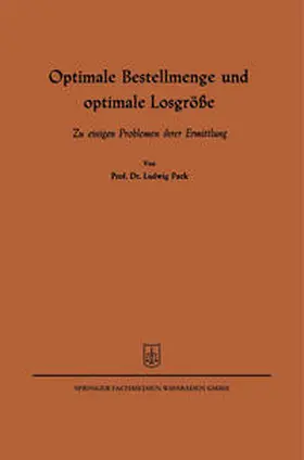 Pack | Optimale Bestellmenge und optimale Losgröße | E-Book | www.sack.de