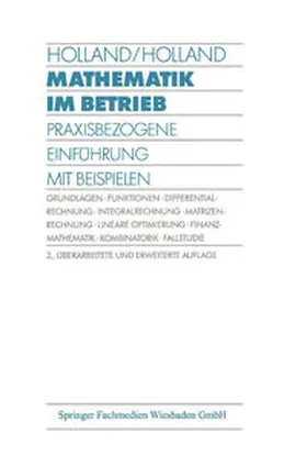 Holland |  Mathematik im Betrieb | eBook | Sack Fachmedien