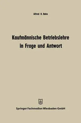 Bahn | Kaufmännische Betriebslehre in Frage und Antwort | E-Book | www.sack.de