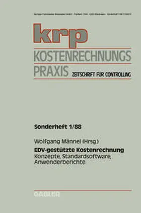 Männel |  EDV-gestützte Kostenrechnung | eBook | Sack Fachmedien