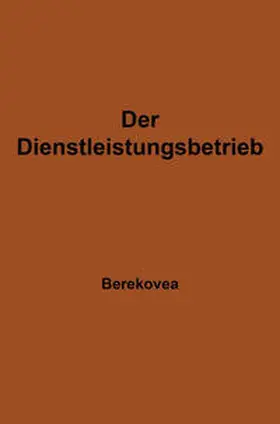 Berekoven | Der Dienstleistungsbetrieb | E-Book | www.sack.de