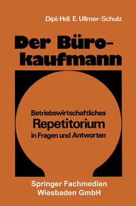 Ullmer-Schulz | Der Bürokaufmann | E-Book | www.sack.de