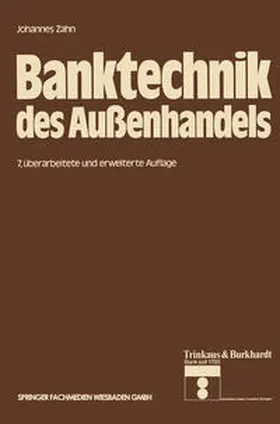 Zahn | Banktechnik des Außenhandels | E-Book | www.sack.de
