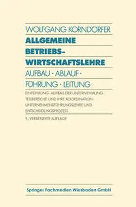 Korndörfer |  Allgemeine Betriebswirtschaftslehre | eBook | Sack Fachmedien