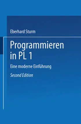 Sturm |  Programmieren in PL/I | eBook | Sack Fachmedien