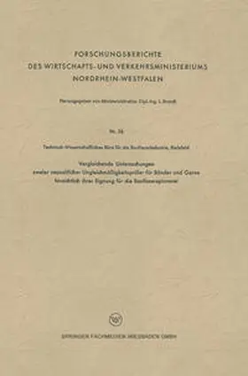 Brandt |  Vergleichende Untersuchungen zweier neuzeitlicher Ungleichmäßigkeitsprüfer für Bänder und Garne hinsichtlich ihrer Eignung für die Bastfaserspinnerei | eBook | Sack Fachmedien