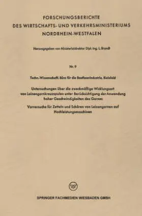 Brandt | Untersuchungen über die zweckmäßige Wicklungsart von Leinengarnkreuzspulen unter Berücksichtigung der Anwendung hoher Geschwindigkeiten des Garnes | E-Book | www.sack.de