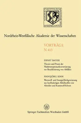 Bayer |  Theorie und Praxis der Niedertemperaturkonvertierung zur Rezyklisierung von Abfällen. Wertstoff- und Energie-Rückgewinnung aus hochkalorigen Abfallstoffen wie Altreifen und Kunststoff-Schrott | eBook | Sack Fachmedien