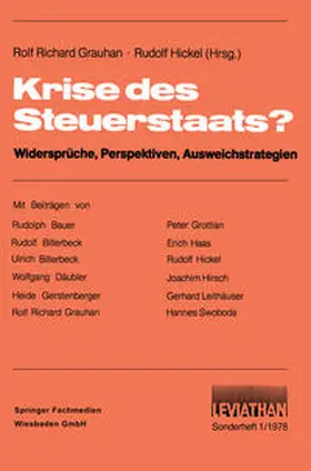 Grauhan / Hickel |  Krise des Steuerstaats? | eBook | Sack Fachmedien