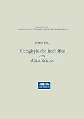 Edel | Hieroglyphische Inschriften des Alten Reiches | E-Book | www.sack.de