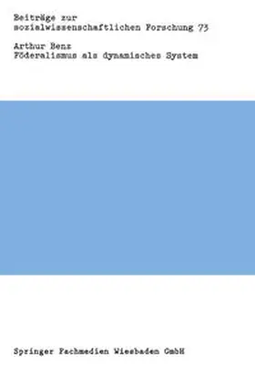 Benz |  Föderalismus als dynamisches System | eBook | Sack Fachmedien