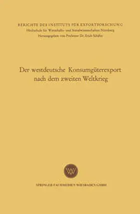 Leitherer | Der westdeutsche Konsumgüterexport nach dem zweiten Weltkrieg | E-Book | www.sack.de