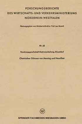 Brandt |  Chemisches Glänzen von Messing und Neusilber | eBook | Sack Fachmedien