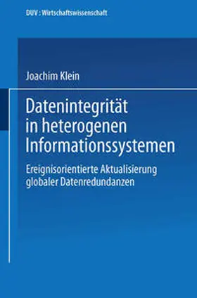 Klein | Datenintegrität in heterogenen Informationssystemen | E-Book | www.sack.de