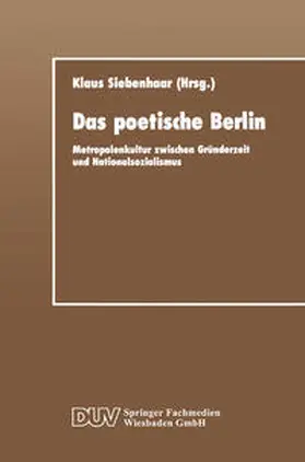 Siebenhaar |  Das poetische Berlin | eBook | Sack Fachmedien