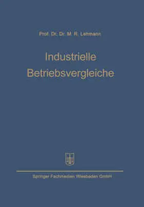 Lehmann | Industrielle Betriebsvergleiche | E-Book | www.sack.de