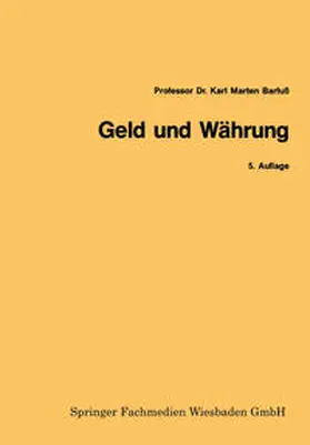 Barfuss | Geld und Währung | E-Book | www.sack.de