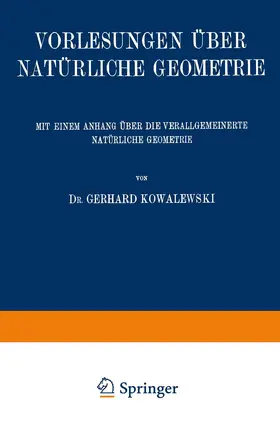 Cesàro | Vorlesungen über Natürliche Geometrie | Buch | 978-3-663-15206-4 | www.sack.de