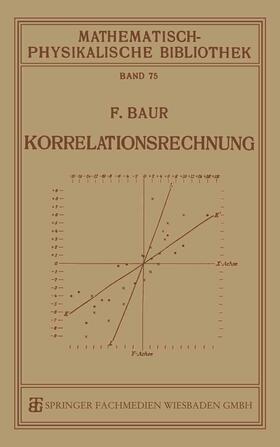 Baur | Baur, F: Korrelationsrechnung | Buch | sack.de