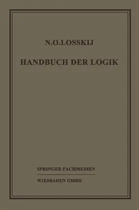 Losskij / Sesemann | Handbuch der Logik | Buch | 978-3-663-15359-7 | www.sack.de