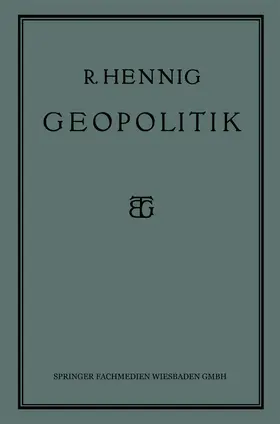 Hennig | Geopolitik | Buch | 978-3-663-15413-6 | www.sack.de
