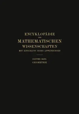 Mohrmann / Meyer |  Encyklopädie der Mathematischen Wissenschaften mit Einschluss ihrer Anwendungen | Buch |  Sack Fachmedien