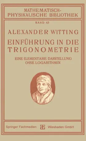 Witting |  Einführung in die Trigonometrie | Buch |  Sack Fachmedien