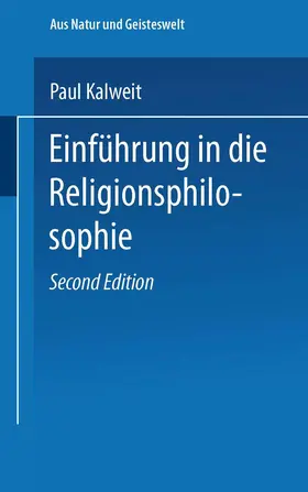 Kalweit |  Einführung in die Religionsphilosophie | Buch |  Sack Fachmedien