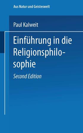 Kalweit |  Kalweit, P: Einführung in die Religionsphilosophie | Buch |  Sack Fachmedien