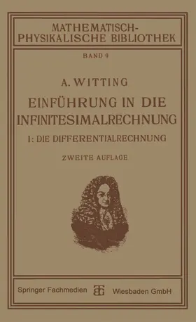 Witting |  Einführung in die Infinitesimalrechnung | Buch |  Sack Fachmedien