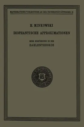 Minkowski |  Diophantische Approximationen | Buch |  Sack Fachmedien