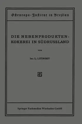 Litinsky | Die Nebenproduktenkokerei in Südrussland | Buch | 978-3-663-15517-1 | www.sack.de