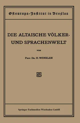 Winkler | Quellen und Studien | Buch | 978-3-663-15566-9 | www.sack.de