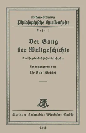 Weidel |  Der Gang der Weltgeschichte | Buch |  Sack Fachmedien