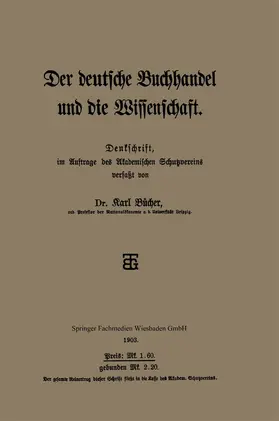 Bücher | Der deutsche Buchhandel und die Wissenschaft | Buch | 978-3-663-15588-1 | www.sack.de