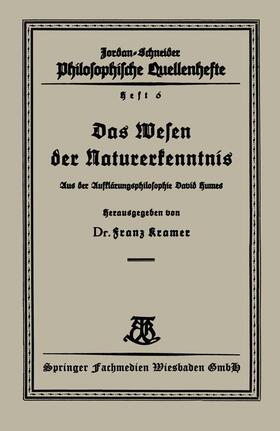 Kramer | Kramer, F: Wesen der Naturerkenntnis | Buch | 978-3-663-15595-9 | sack.de