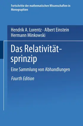Lorentz / Minkowski / Einstein |  Das Relativitätsprinzip | Buch |  Sack Fachmedien